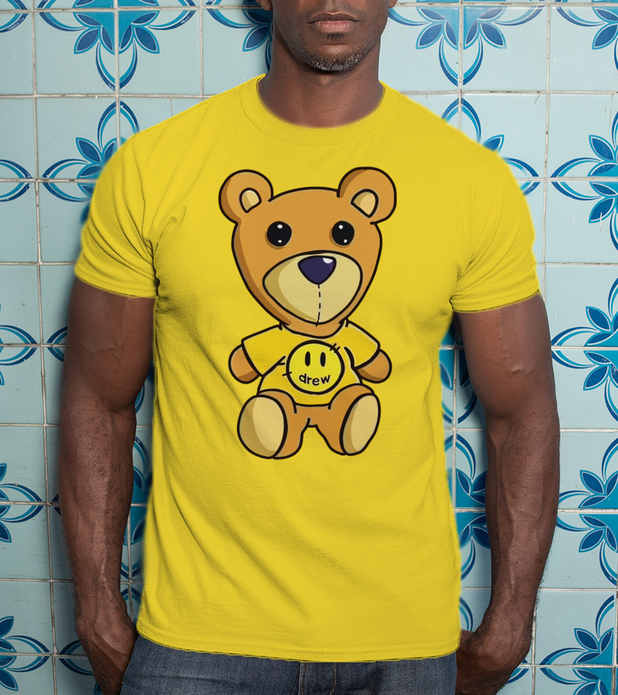 Drew House Teddy Bear Yellow Turtleneck T-Shirt