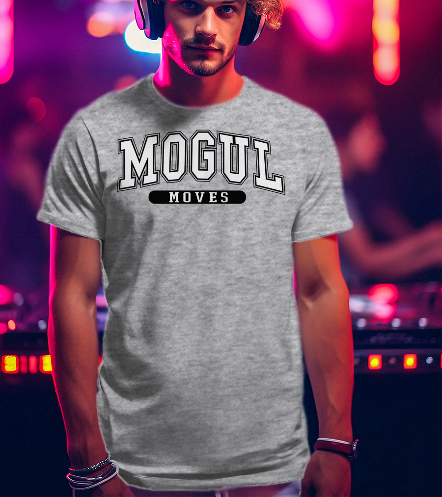 Mogul Moves Athletic Style Lettering T-Shirt