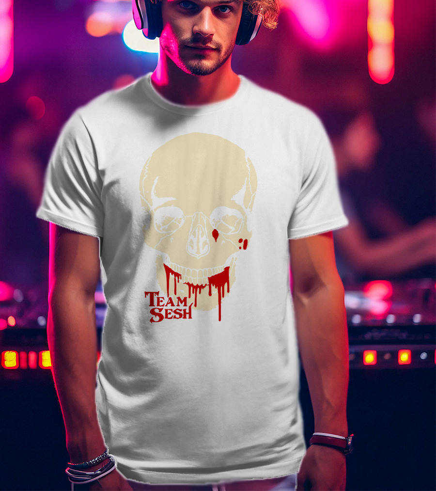 Team Sesh Skull Dripping Blood T-Shirt