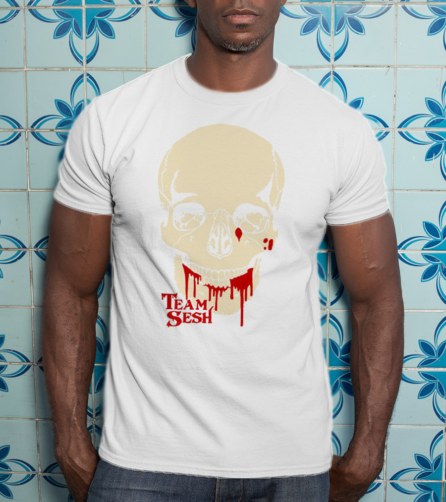 Team Sesh Skull Dripping Blood T-Shirt