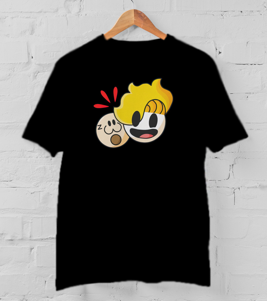 Haminations Animated Faces With Yellow Hair And Expressions T-Shirt