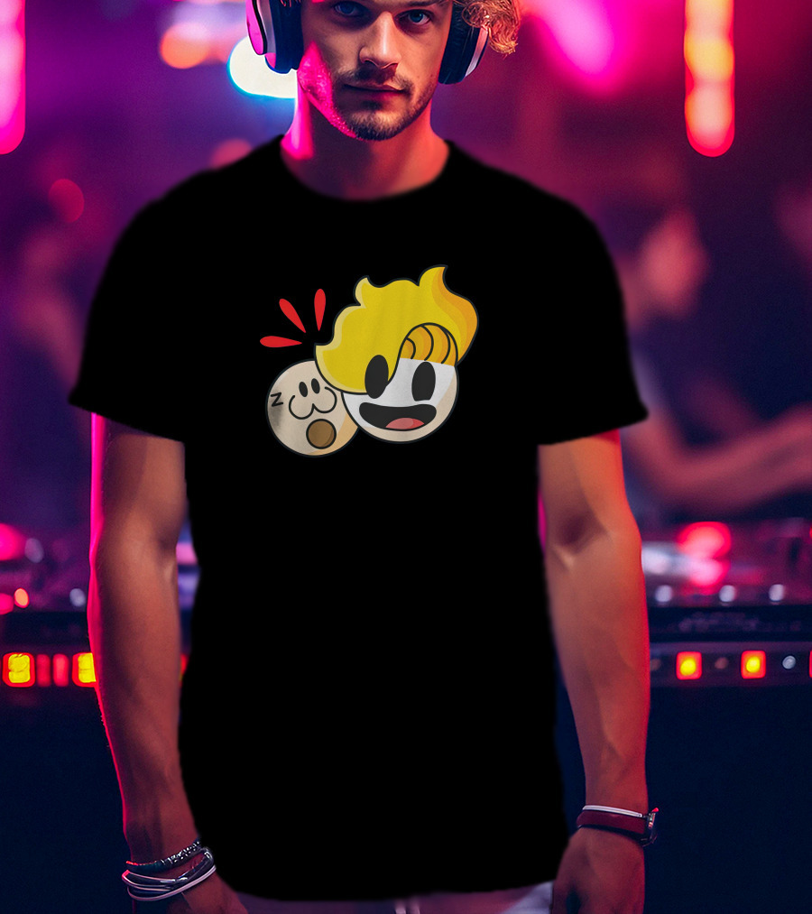 Haminations Animated Faces With Yellow Hair And Expressions T-Shirt