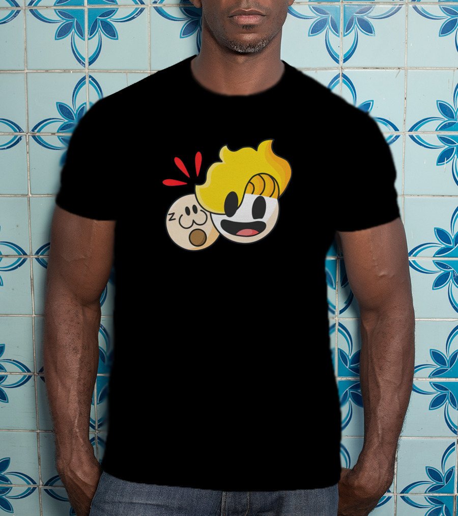 Haminations Animated Faces With Yellow Hair And Expressions T-Shirt