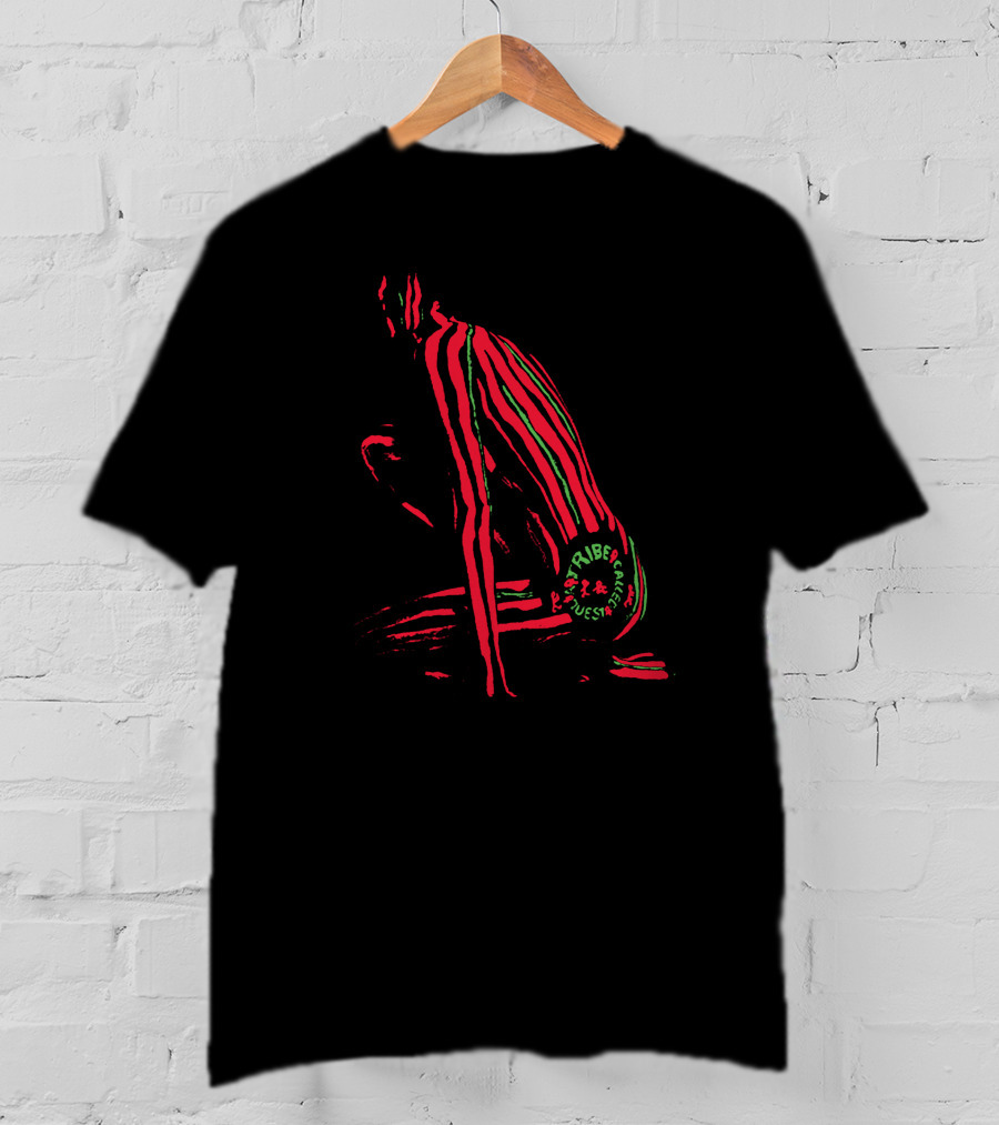 A Tribe Called Quest Red Green Stripes Iconic Hip Hop T-Shirt