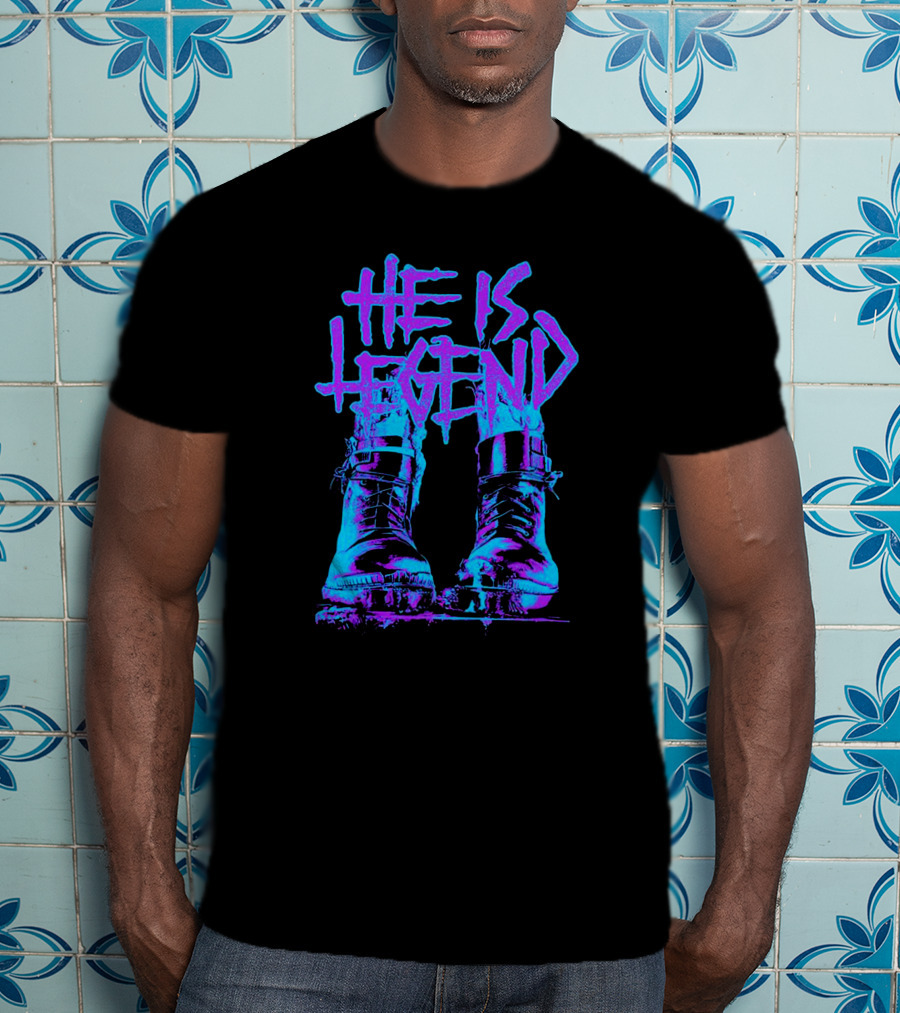He Is Legend Blue Boots T-Shirt