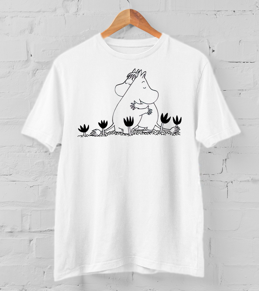 Moomin Hugging In Flower Field T-Shirt