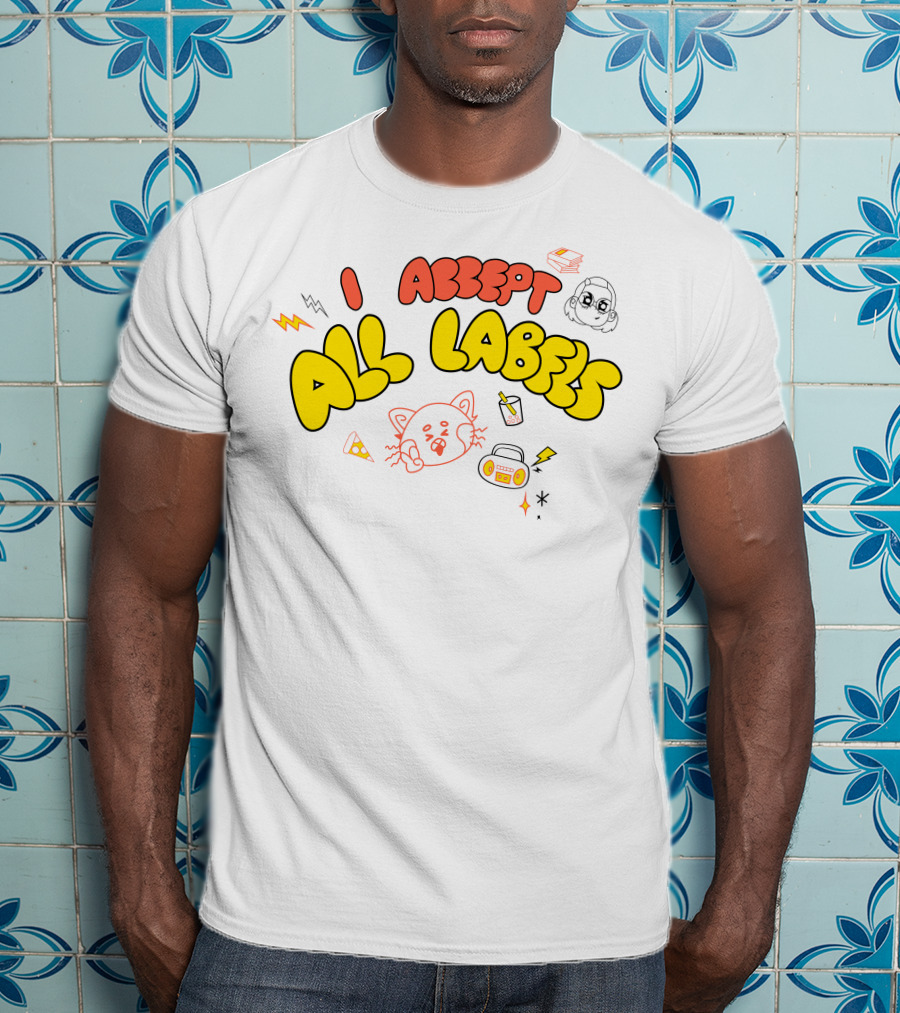 I Accept All Labels Turning Red Merch Pixar T-Shirt