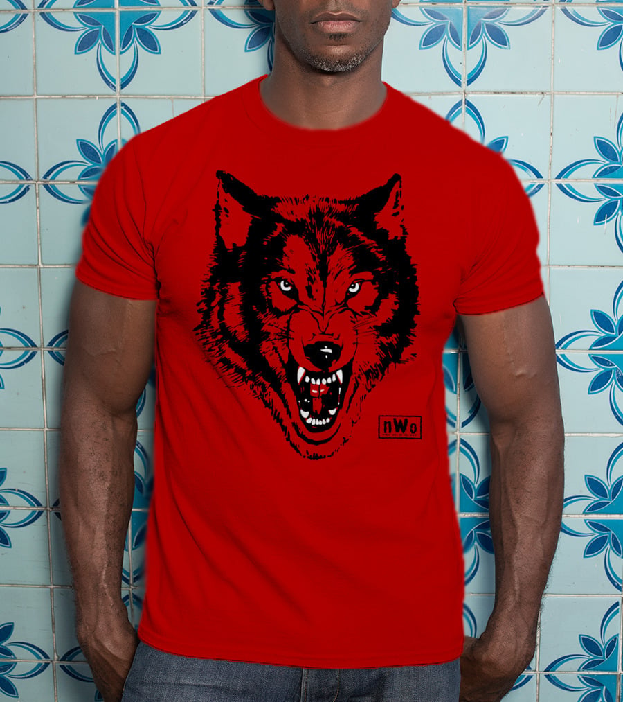 Nwo Wolfpac Red Wolf Head T-Shirt