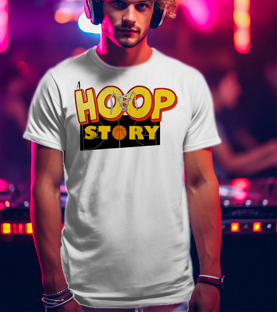 A Hoop Story Basketball Court T-Shirt
