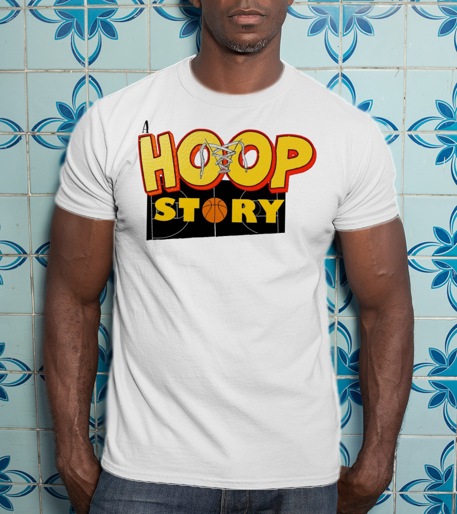 A Hoop Story Basketball Court T-Shirt