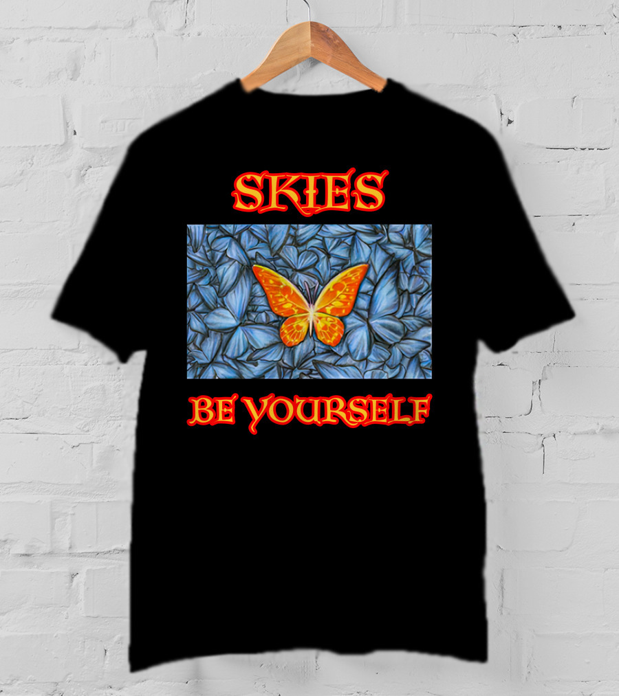 Skies Be Yourself Butterfly Blue And Orange Lil Skies Merch T-Shirt