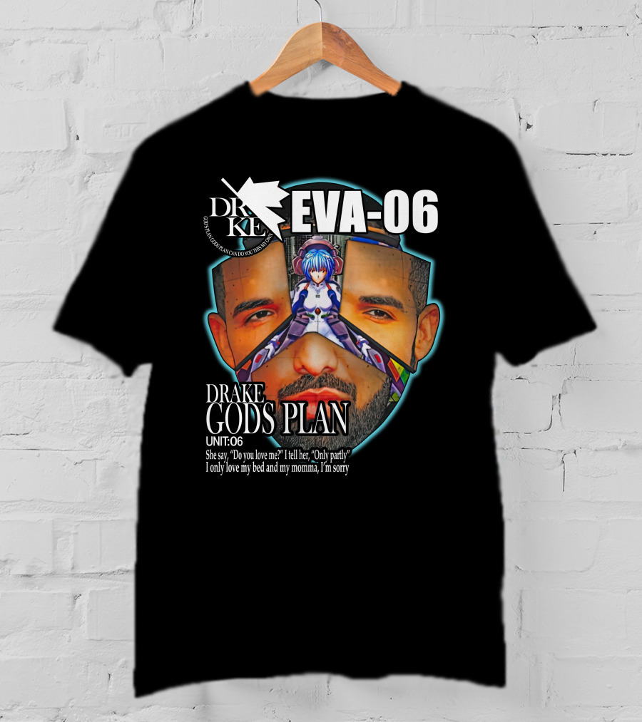 DRAKE EVA-06 GODS PLAN UNIT 06 T-Shirt