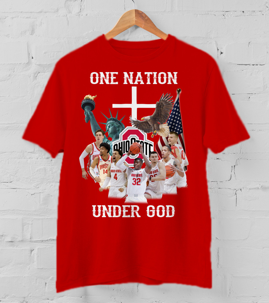 Ohio State Basketball One Nation Under God T-Shirt