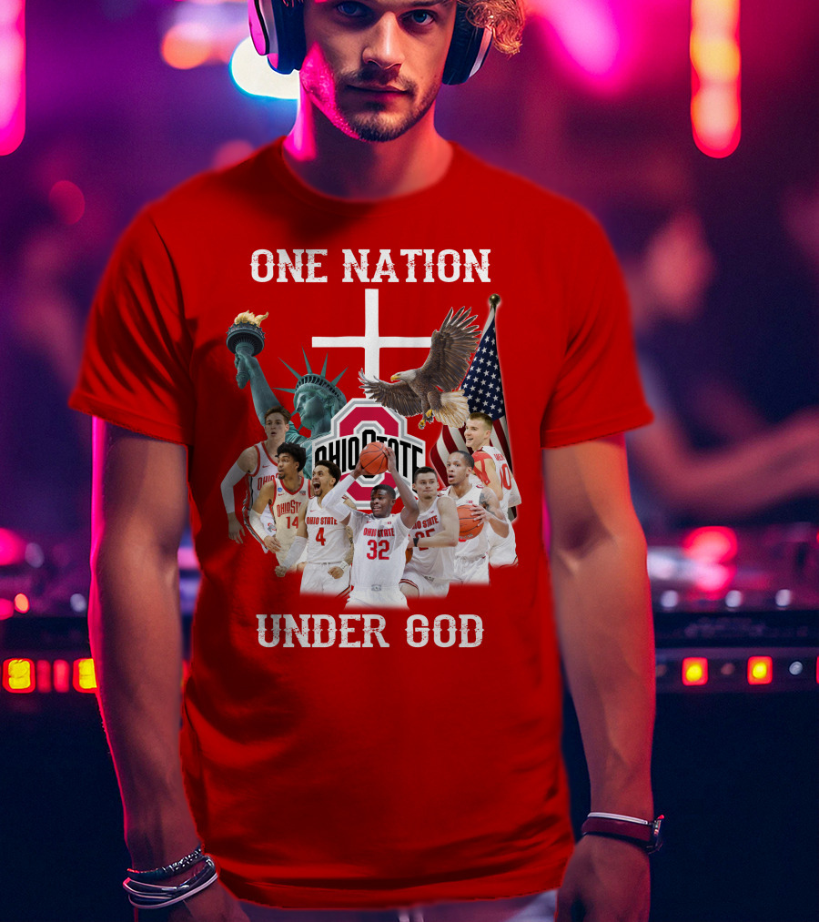 Ohio State Basketball One Nation Under God T-Shirt