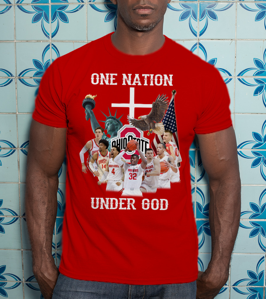 Ohio State Basketball One Nation Under God T-Shirt