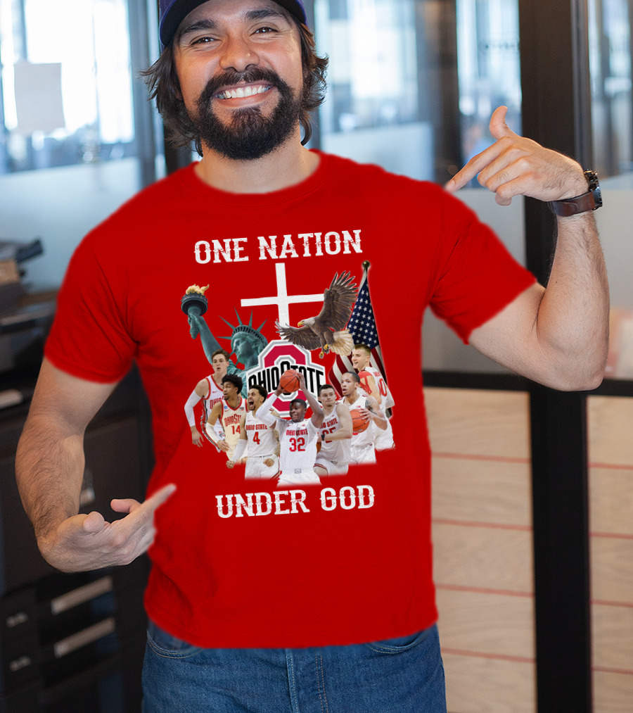Ohio State Basketball One Nation Under God T-Shirt