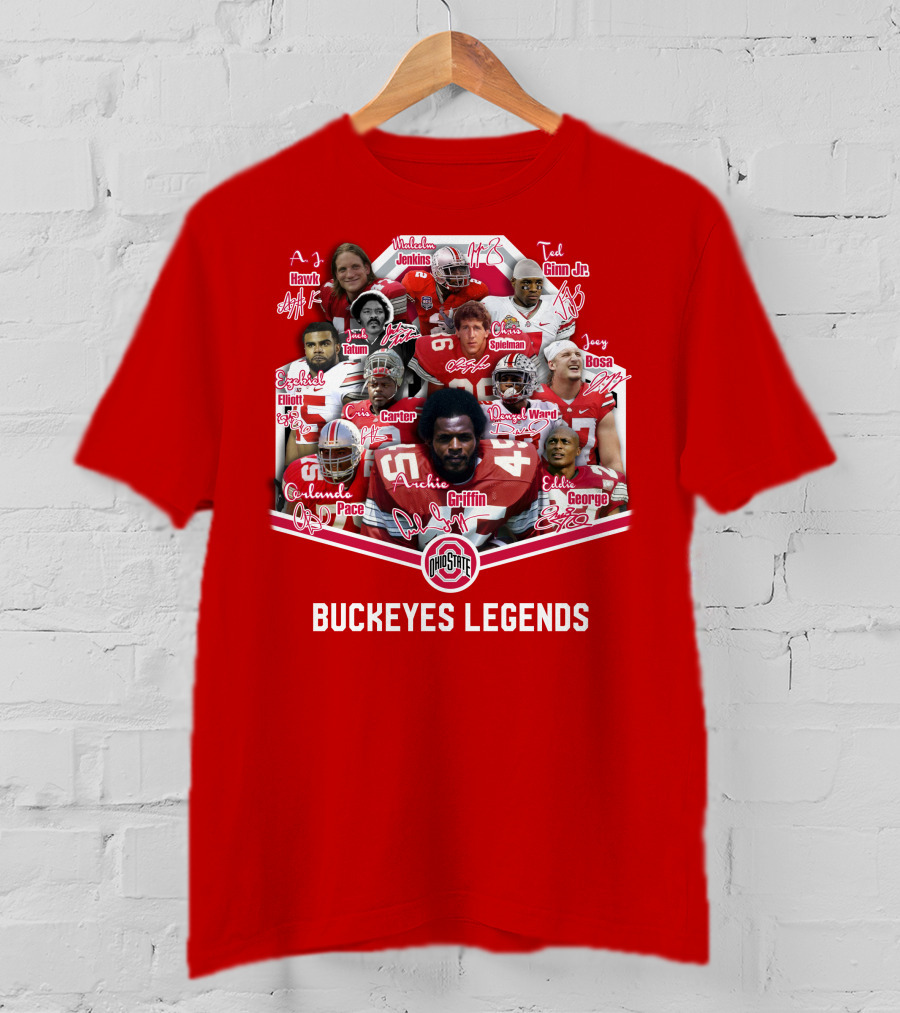 Ohio State Buckeyes OSB Legends Football Stars T-Shirt