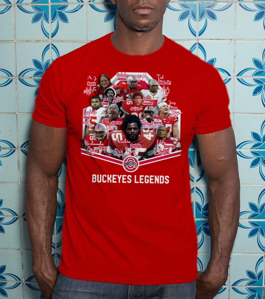 Ohio State Buckeyes OSB Legends Football Stars T-Shirt