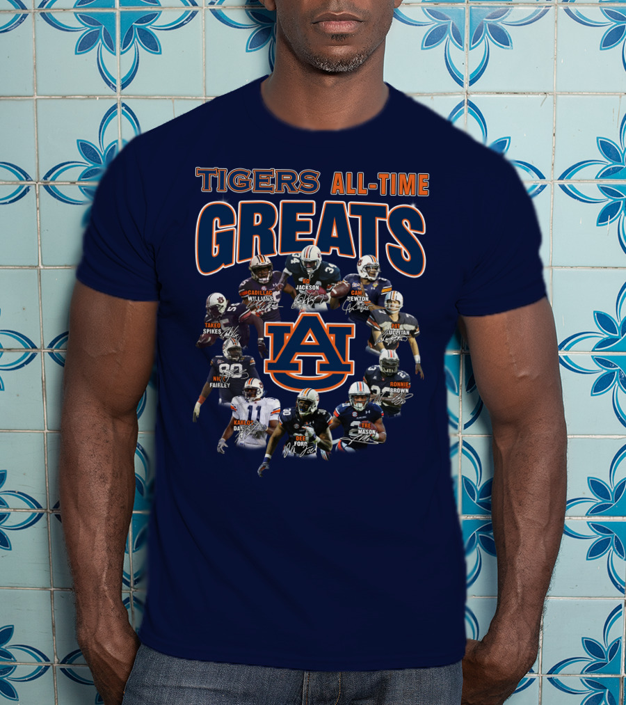 Tigers All-Time Greats Auburn Football Legends T-Shirt