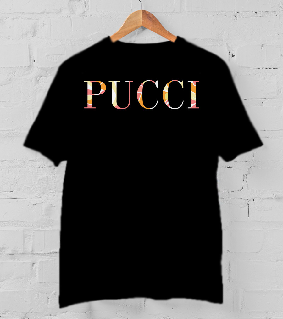 PUCCI Patterned Text T-Shirt