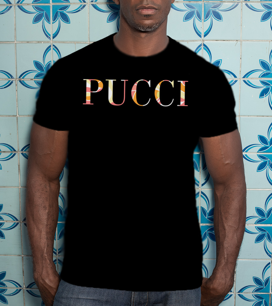 PUCCI Patterned Text T-Shirt