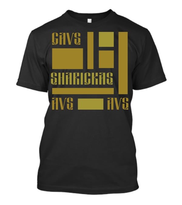 CAVS SHARICKAS AVS AVS Unique Lettering T-Shirt