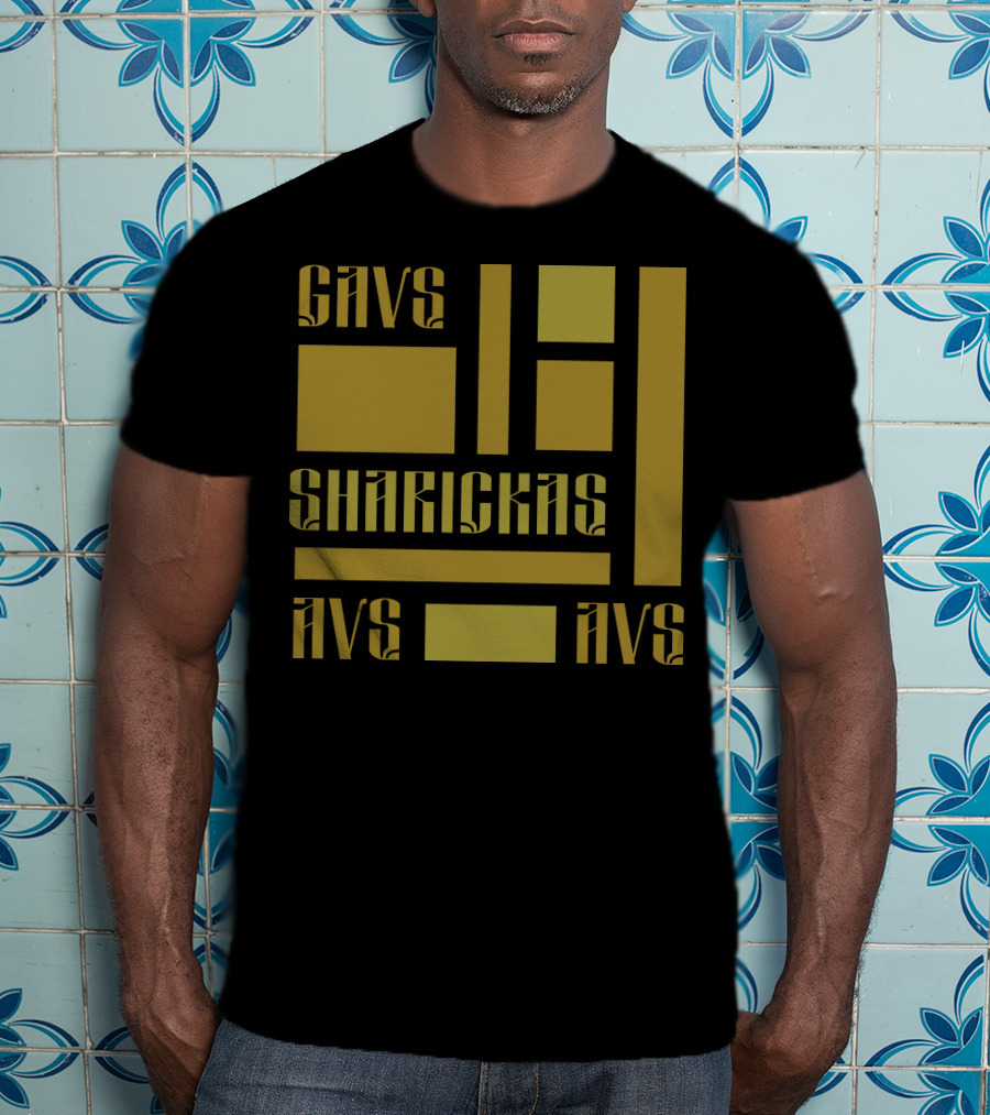 CAVS SHARICKAS AVS AVS Unique Lettering T-Shirt