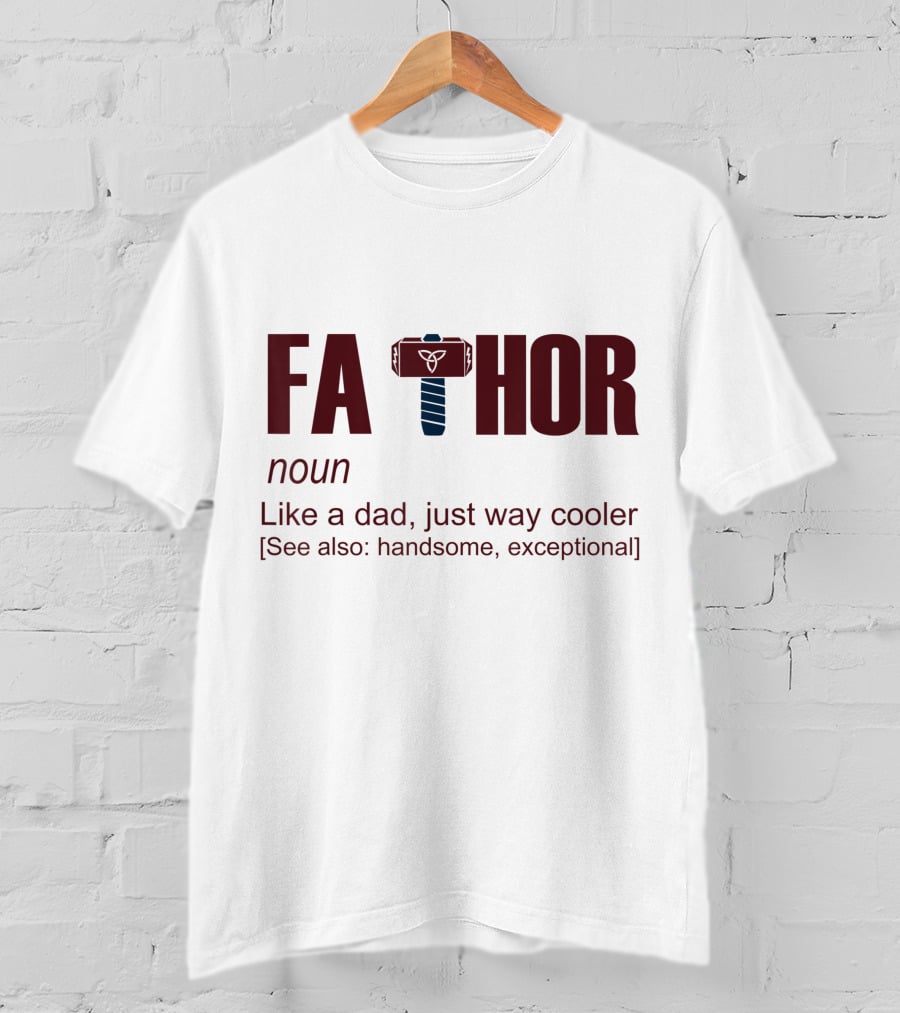 Fathor Father Day Like A Dad Just Way Cooler Hammer T-Shirt
