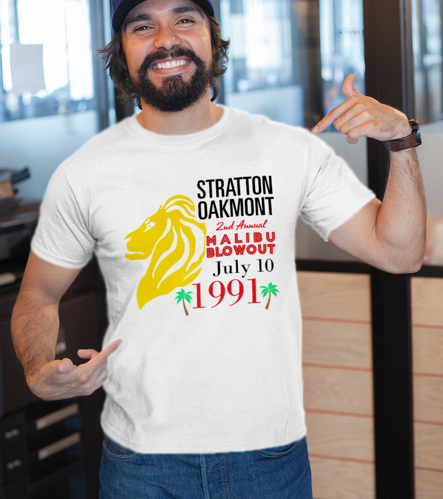 Stratton Oakmont 2nd Annual Malibu Blowout July 10 1991 T-Shirt