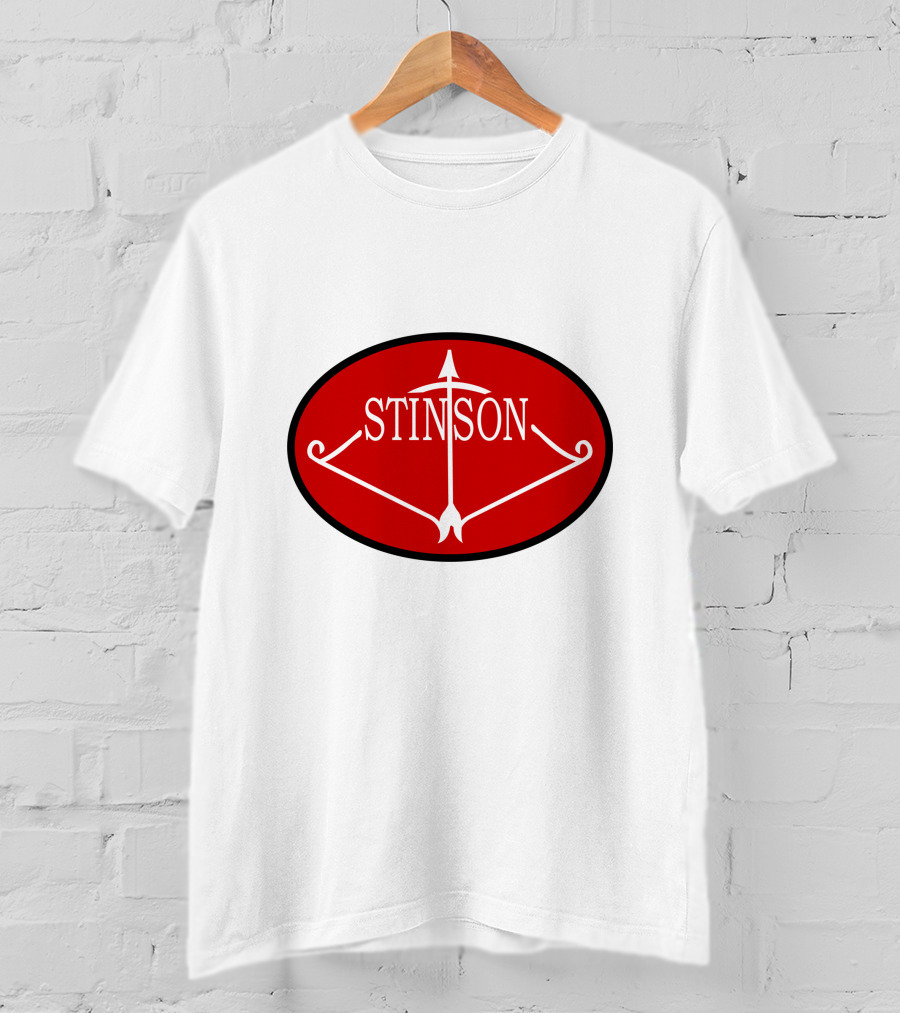 Stinson Aircraft Company Red Oval Emblem T-Shirt