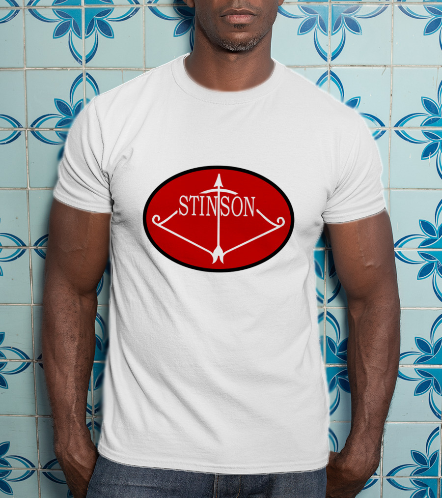 Stinson Aircraft Company Red Oval Emblem T-Shirt