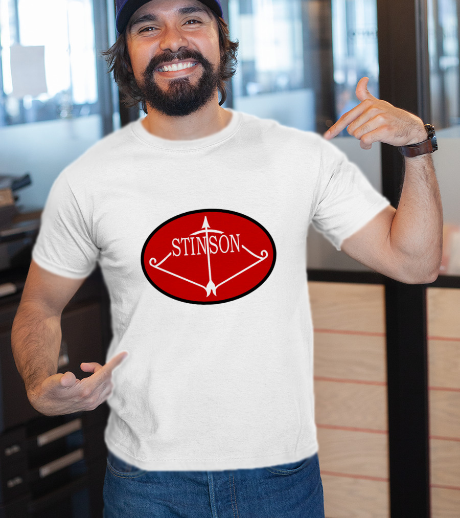 Stinson Aircraft Company Red Oval Emblem T-Shirt