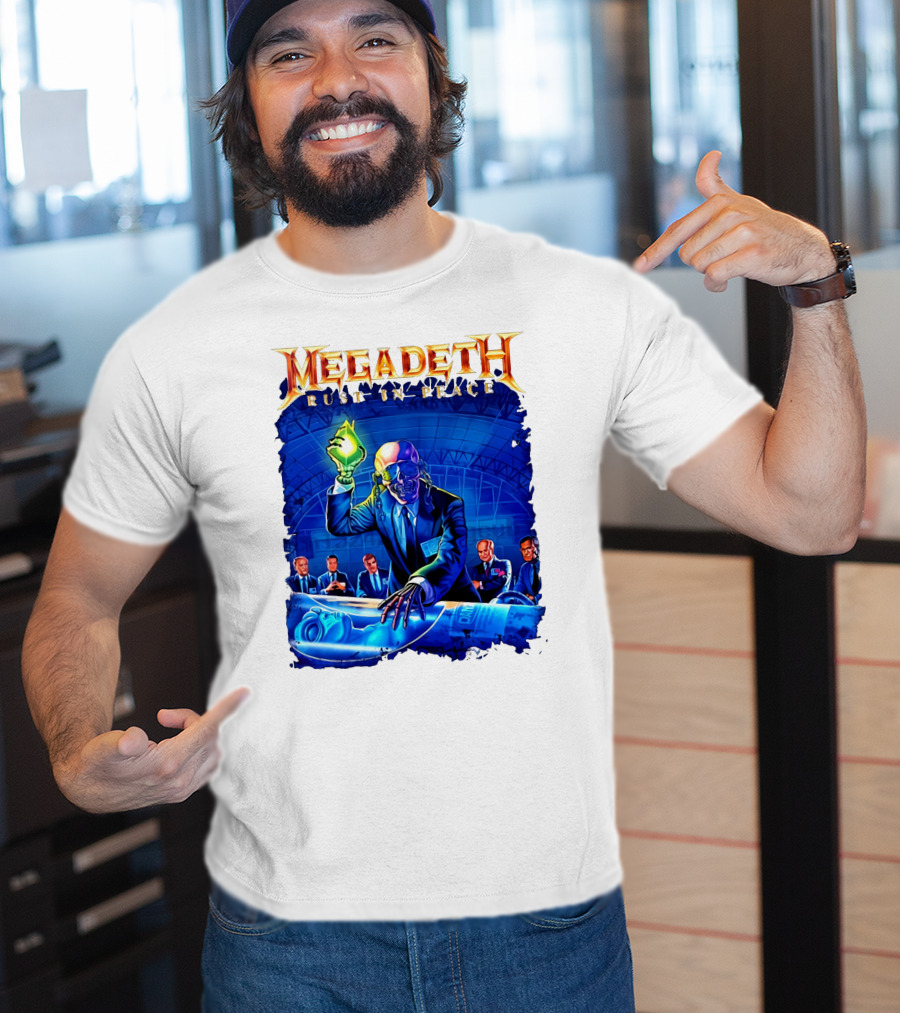 Plus Size Megadeth Rust In Peace M234xl M494 Raglan Summer T-Shirt