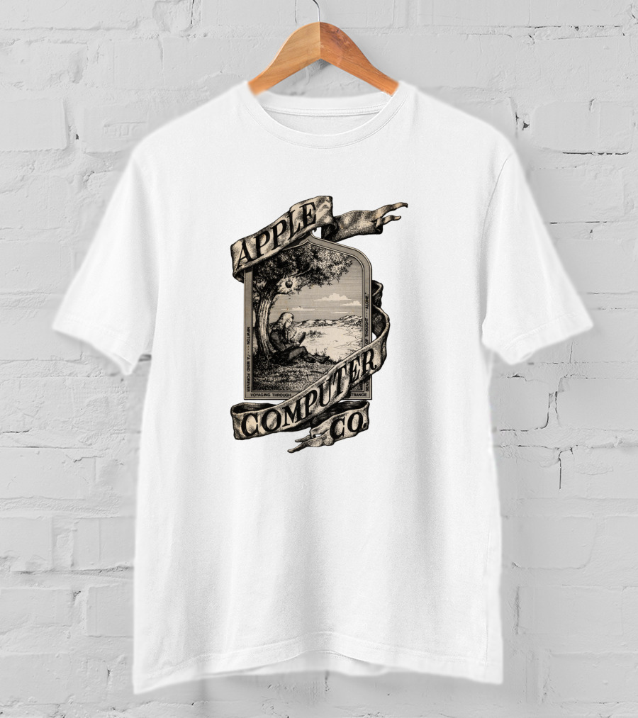 Apple Computer Co Vontag Throgh Stramme Minde Newton Xtanding T-Shirt