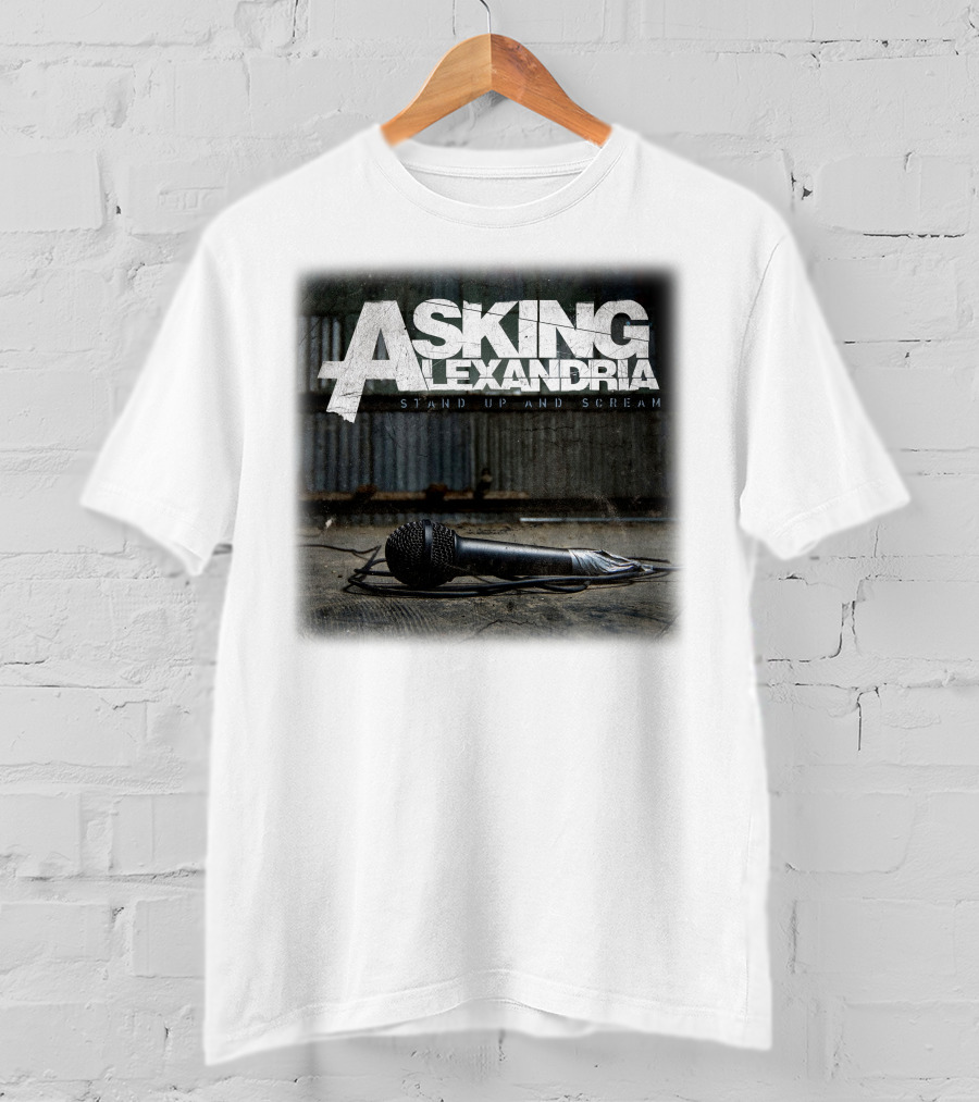 Asking Alexandria Stand Up And Scream Microphone Scene T-Shirt