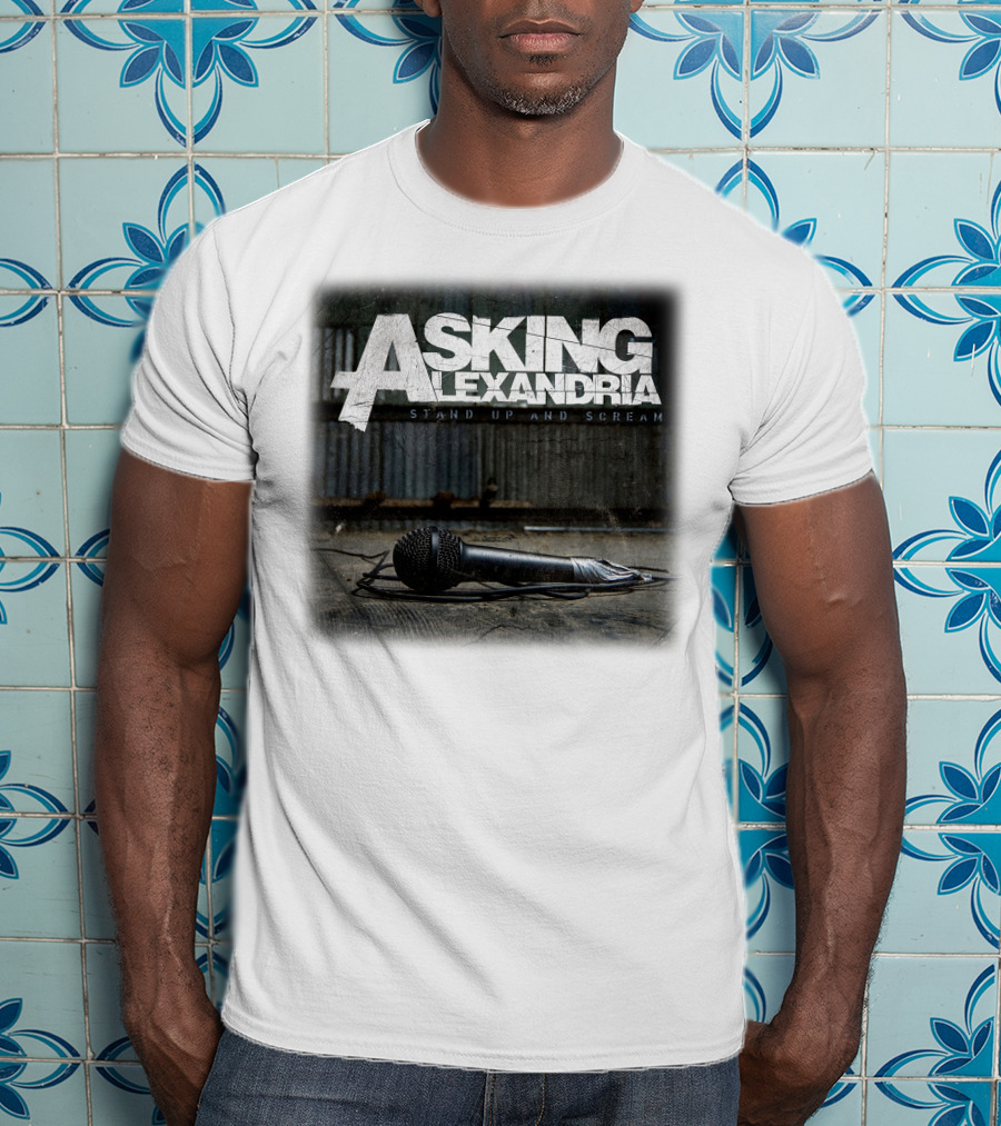 Asking Alexandria Stand Up And Scream Microphone Scene T-Shirt