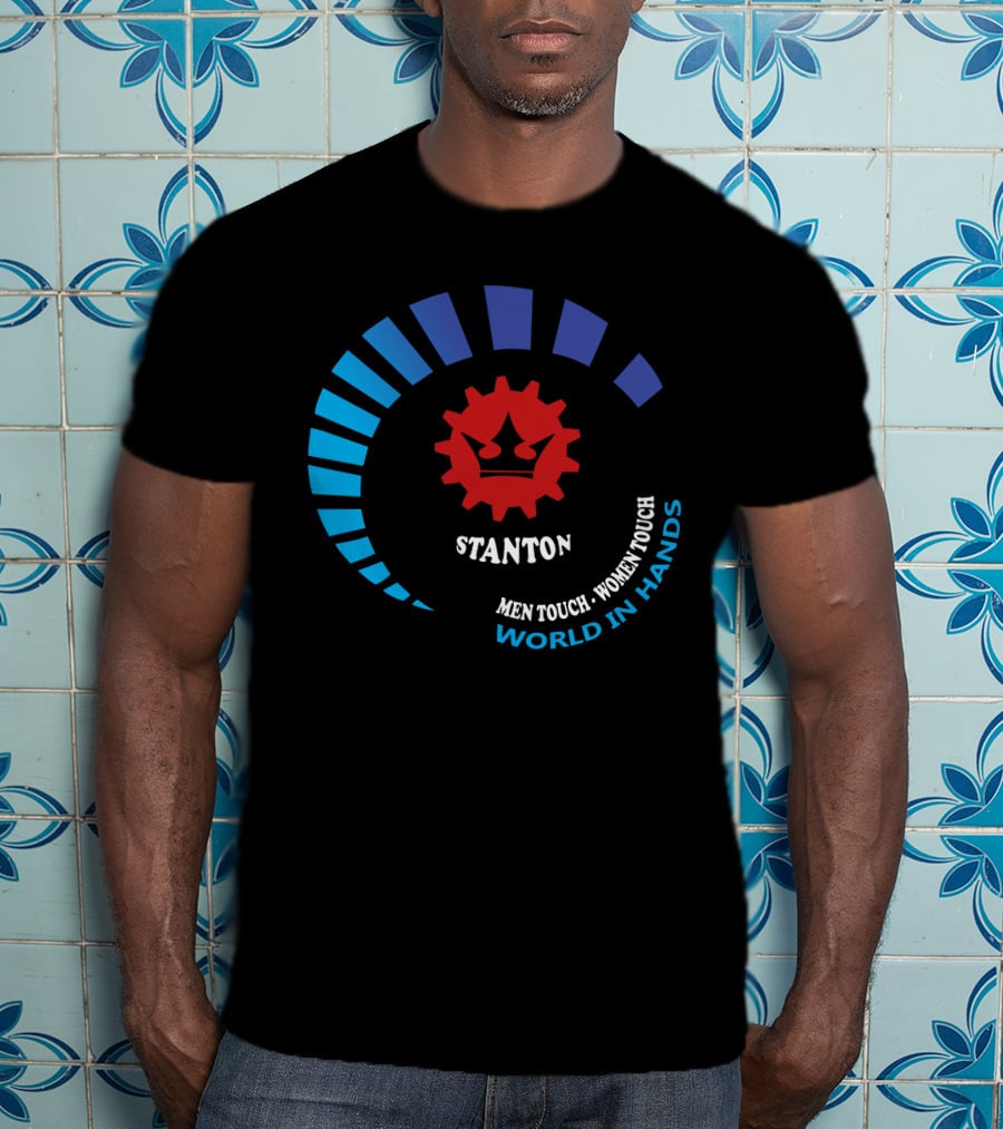 STANTON Men Touch Women Touch World In Hands T-Shirt