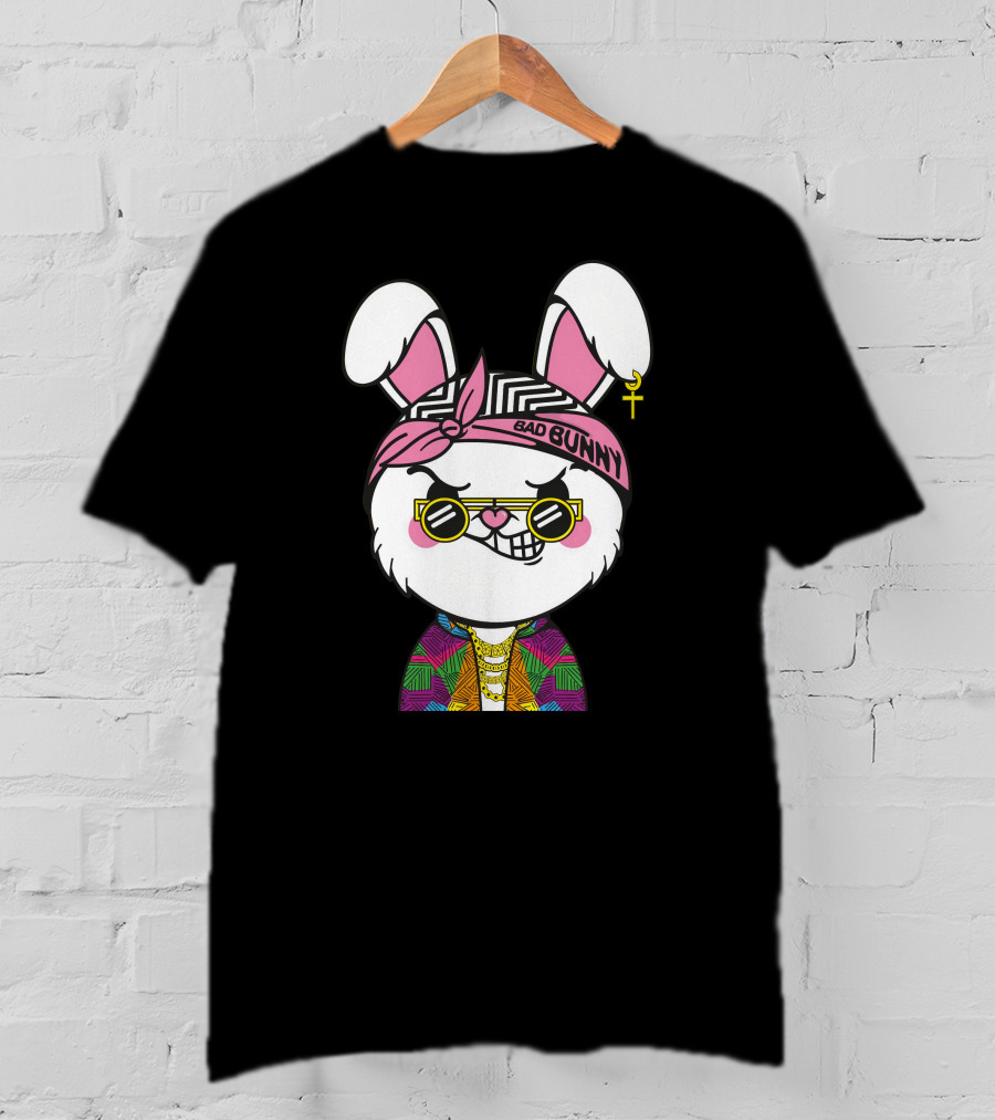 Bad Bunny Savage Rabbit Colorful T-Shirt