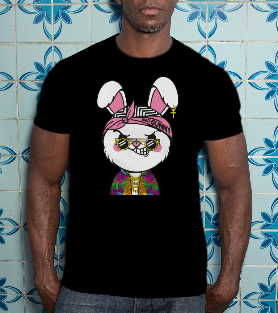 Bad Bunny Savage Rabbit Colorful T-Shirt