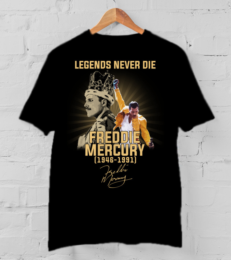 LEGENS NEVER DIE FREDDIE MERCURY (1946-1991) T-Shirt