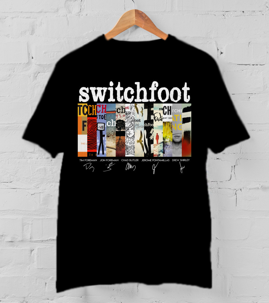 Switchfoot Albums Tim Foreman Jon Foreman Chad Butler Jerome Fontamillas Drew Shirley T-Shirt