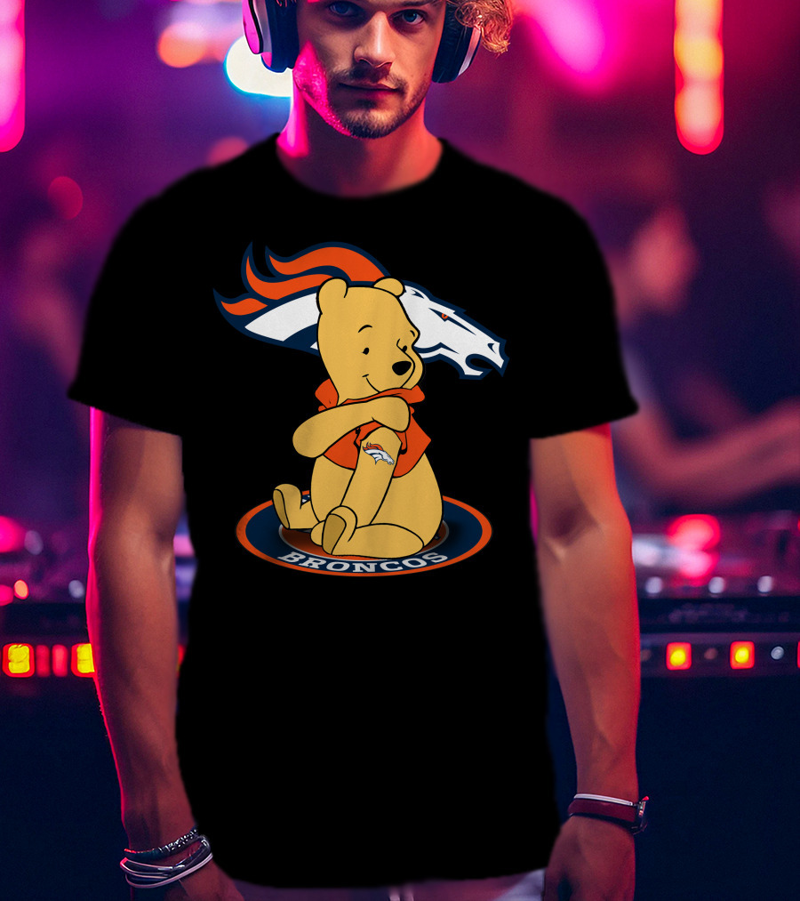Pooh Broncos Denver Fusion T-Shirt