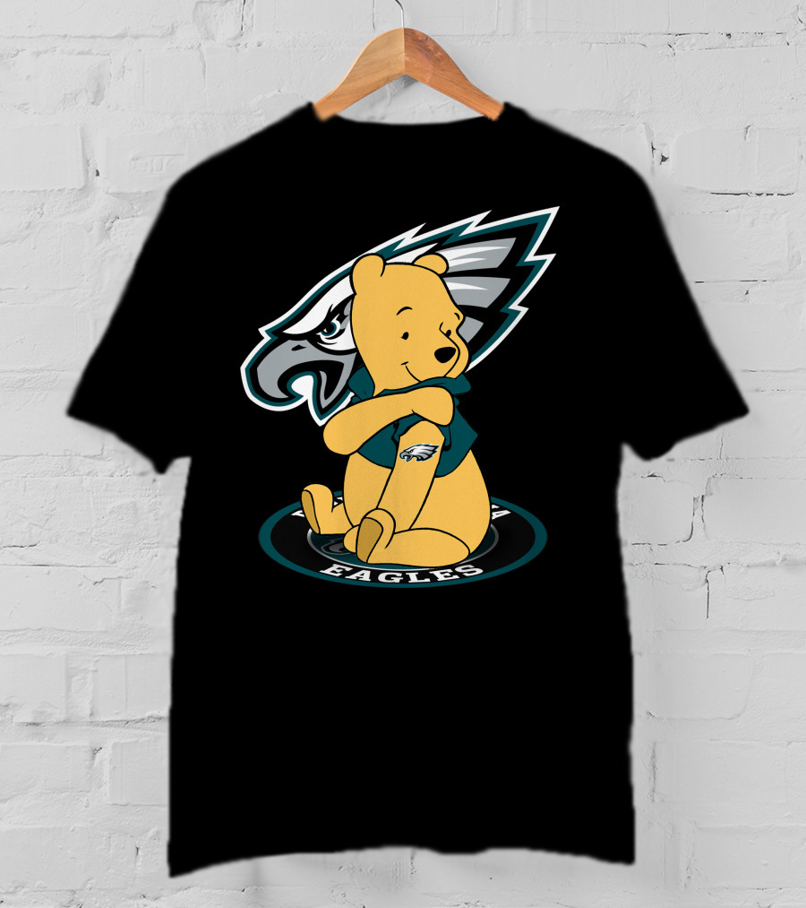 Philadelphia Eagles Pooh Bear Crossover T-Shirt