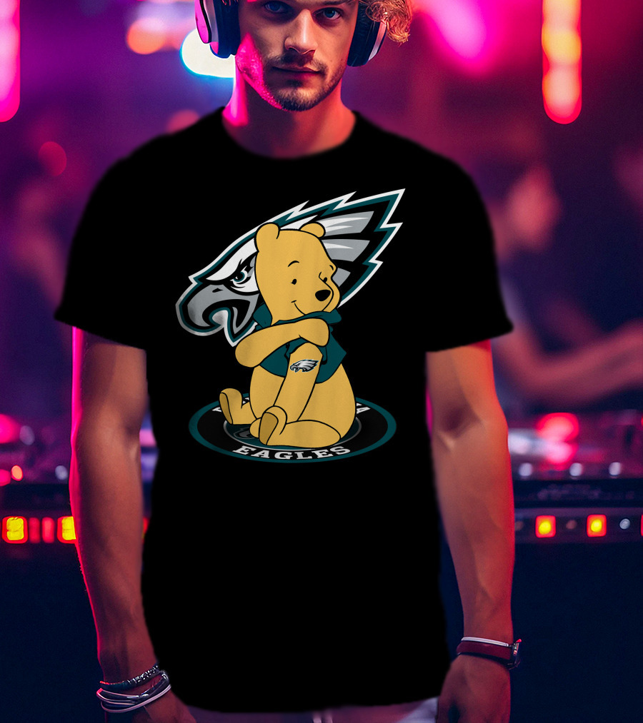 Philadelphia Eagles Pooh Bear Crossover T-Shirt