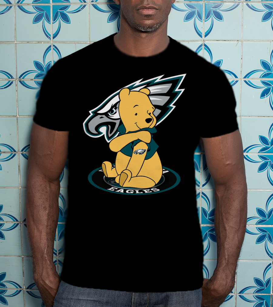Philadelphia Eagles Pooh Bear Crossover T-Shirt