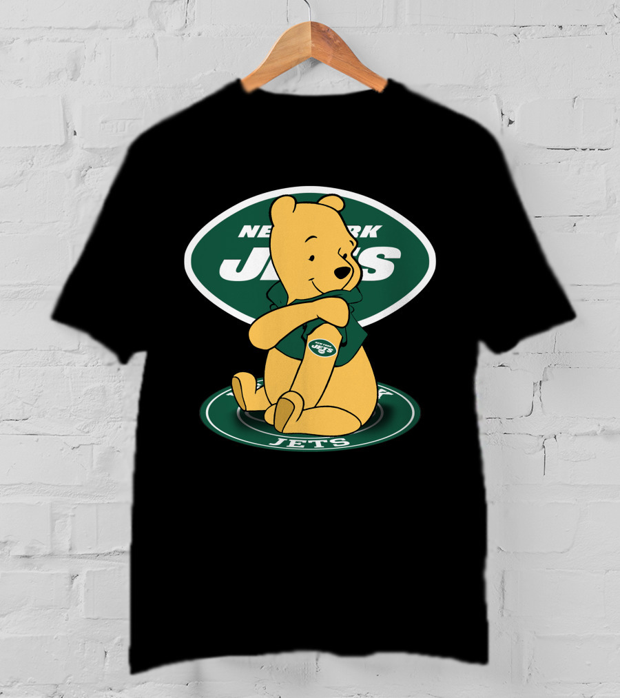 New York Jets Pooh Football T-Shirt