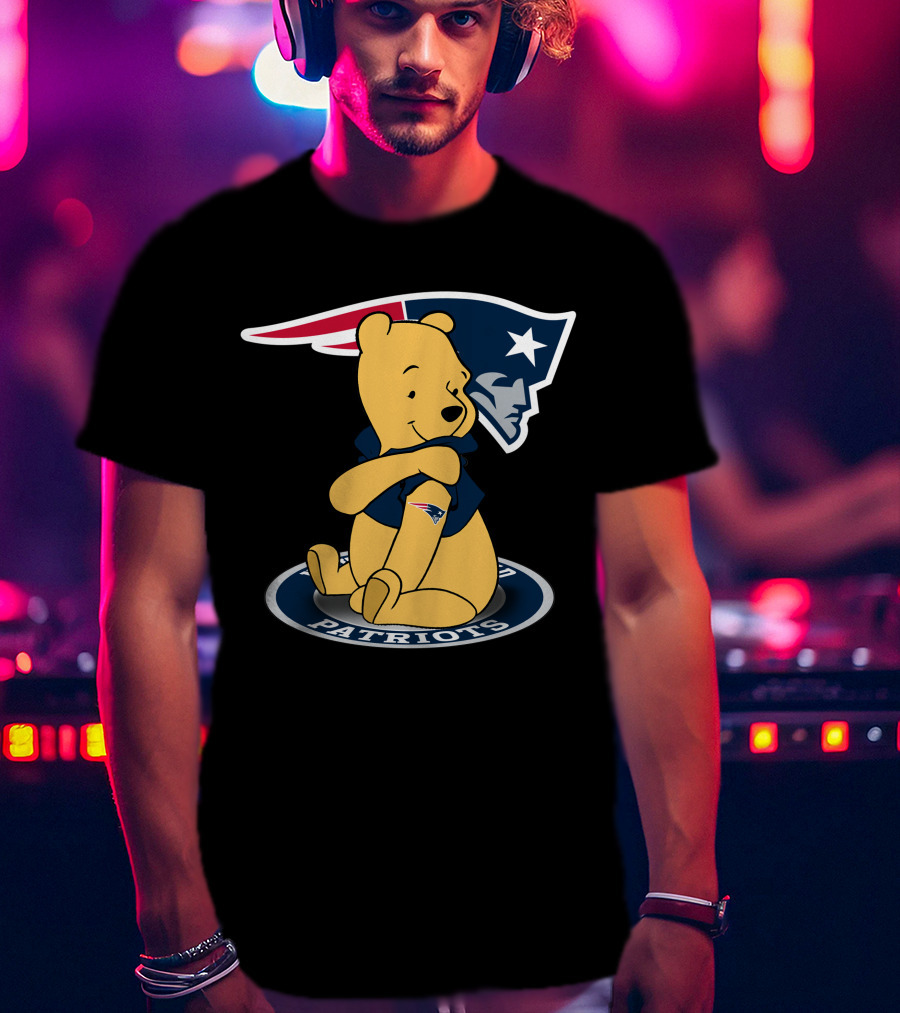 Pooh Patriots New England Crossover T-Shirt