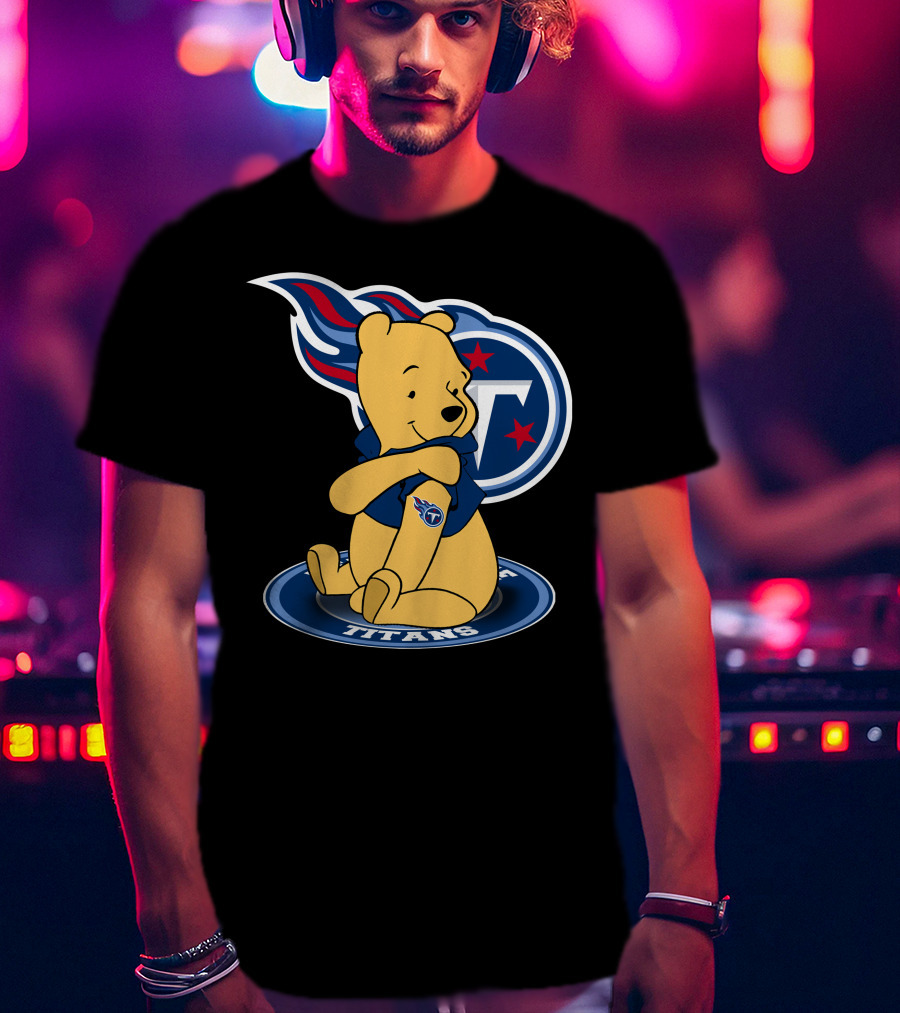 Tennessee Titans Pooh Bear Fan Crossover T-Shirt