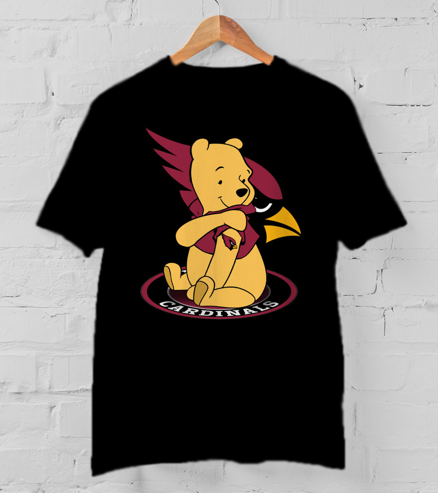 Pooh Cardinals Embracing Iconic Bird T-Shirt