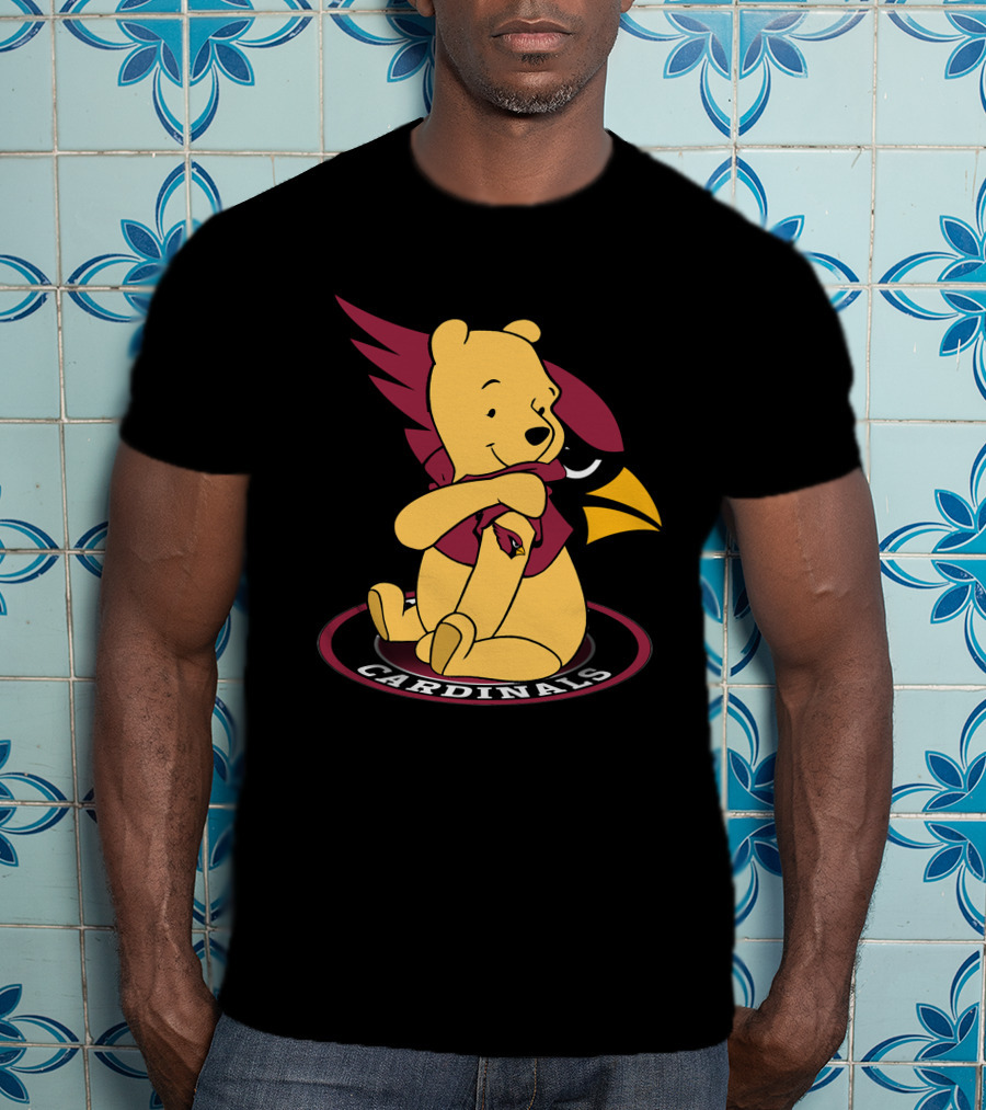 Pooh Cardinals Embracing Iconic Bird T-Shirt